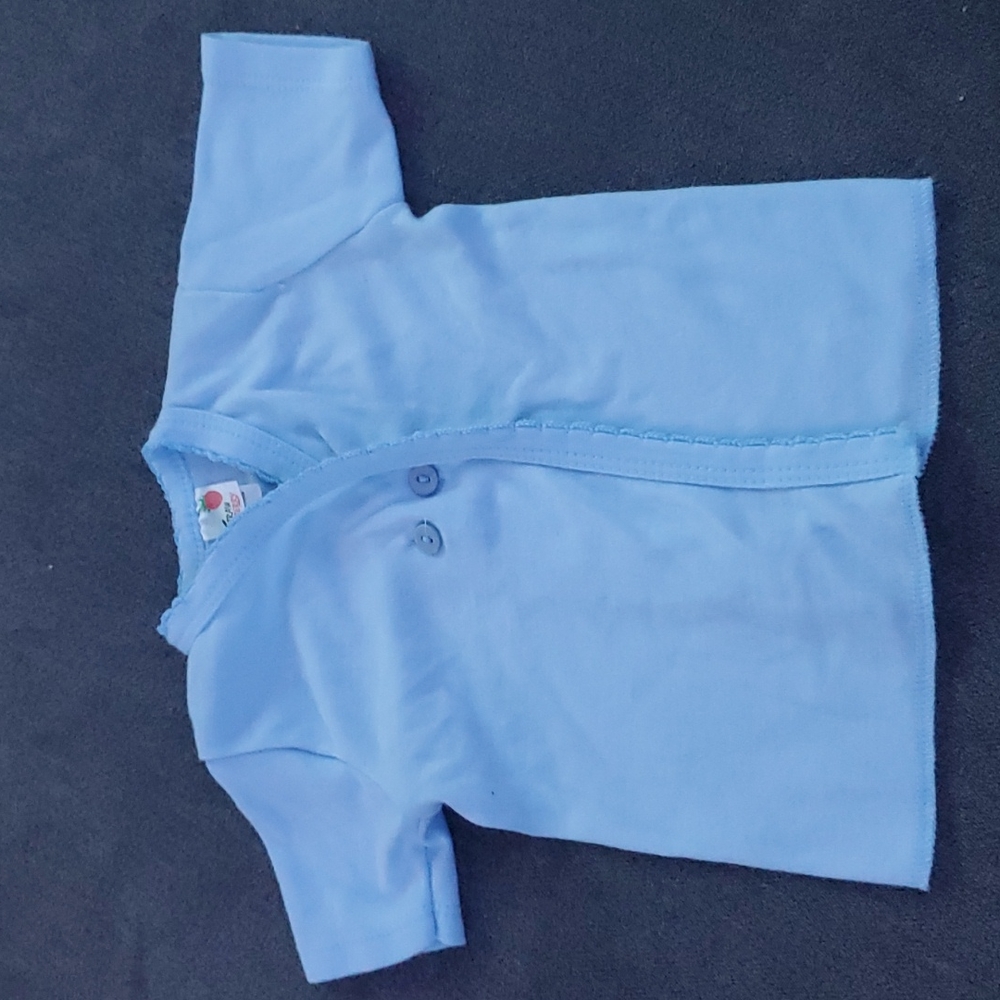 Strawberry Button Shirt Size 6-9M